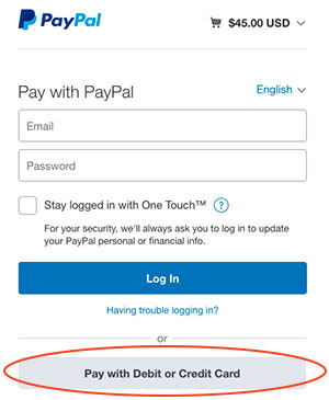 CHHS PayPalCheckout Screenshot